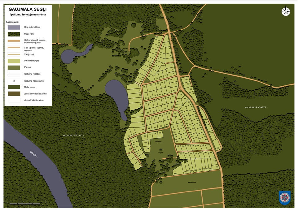 Gaujmala Segļi karte